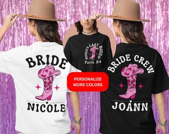 Western Themed Hen Party T Shirts, Team Bride Rodeo T Shirt, Hen Party Shirts, cowboy Party Shirts, Bachelorette Shirts, Cowgirl Bride Gifts