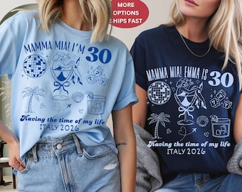 Mamma Mia Im 30 Trendy Geburtstagsfeier-T-Shirt - Fügen Sie jedes Alter hinzu - 30