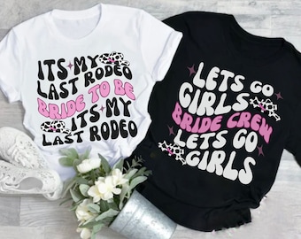 Western Themed Hen Party T Shirts, Team Bride Rodeo T Shirt, Hen Party Shirts, cowboy Party Shirts, Bachelorette Shirts, Cowgirl Bride Gifts