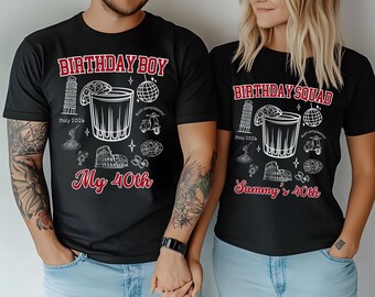 Italien Reise Geburtstag Shirt Buon Compleanno 2026 - Fügen Sie jedes Alter hinzu - 30.40.50.Italienisch Geburtstagsgeschenk Unisex Männer Frauen Rom Urlaub Party Tee