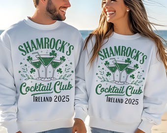 Custom Location St Patrick's Day Matching Group Shirt Saint Patrick Bachelorette Hen Party Birthday Tshirt Jumper St Patty Irish Unisex Tops