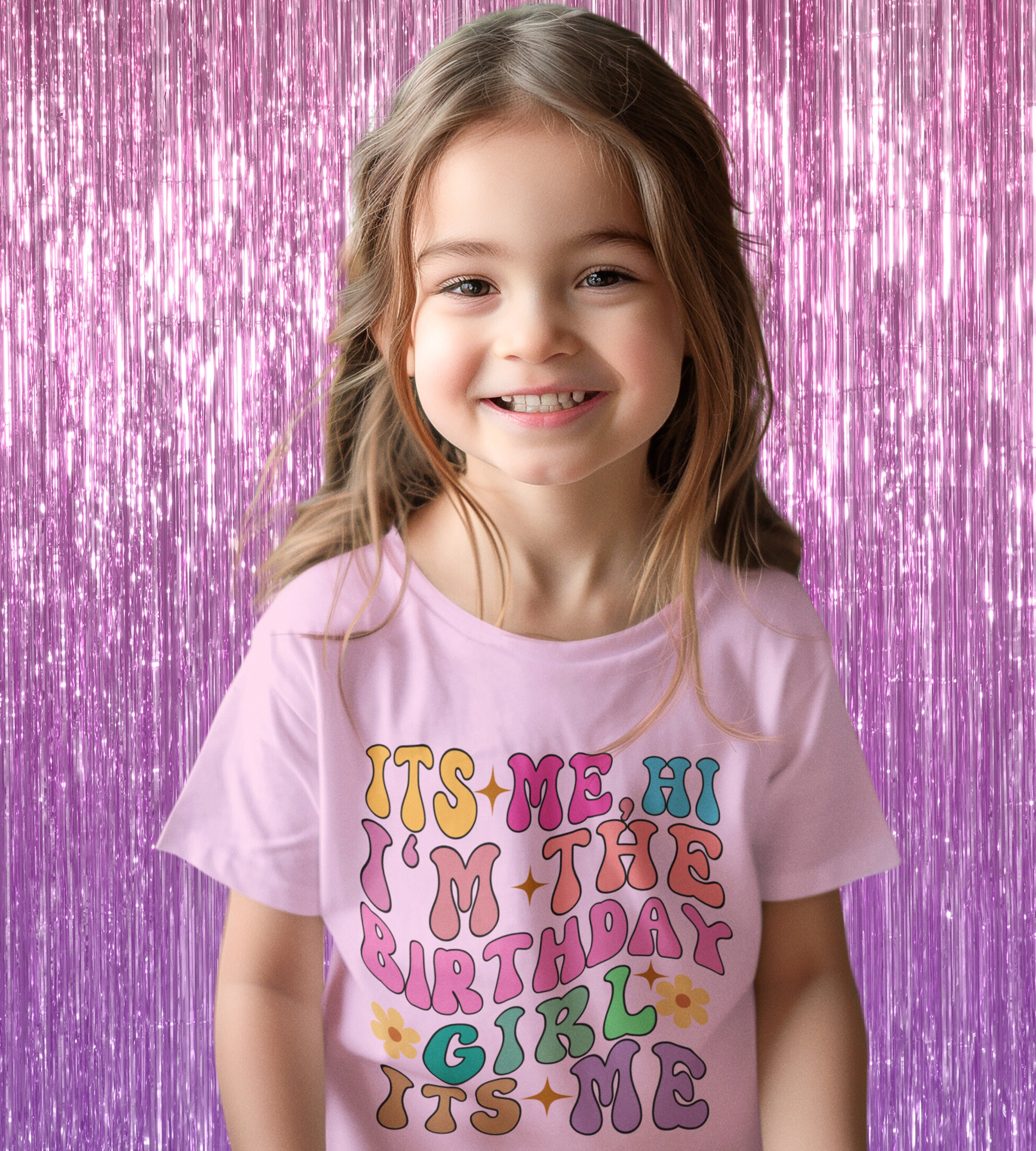 It's Me Hi, I'm The Birthday Girl T- Shirt, Girls Birthday Shirt, Retro Birthday | UK