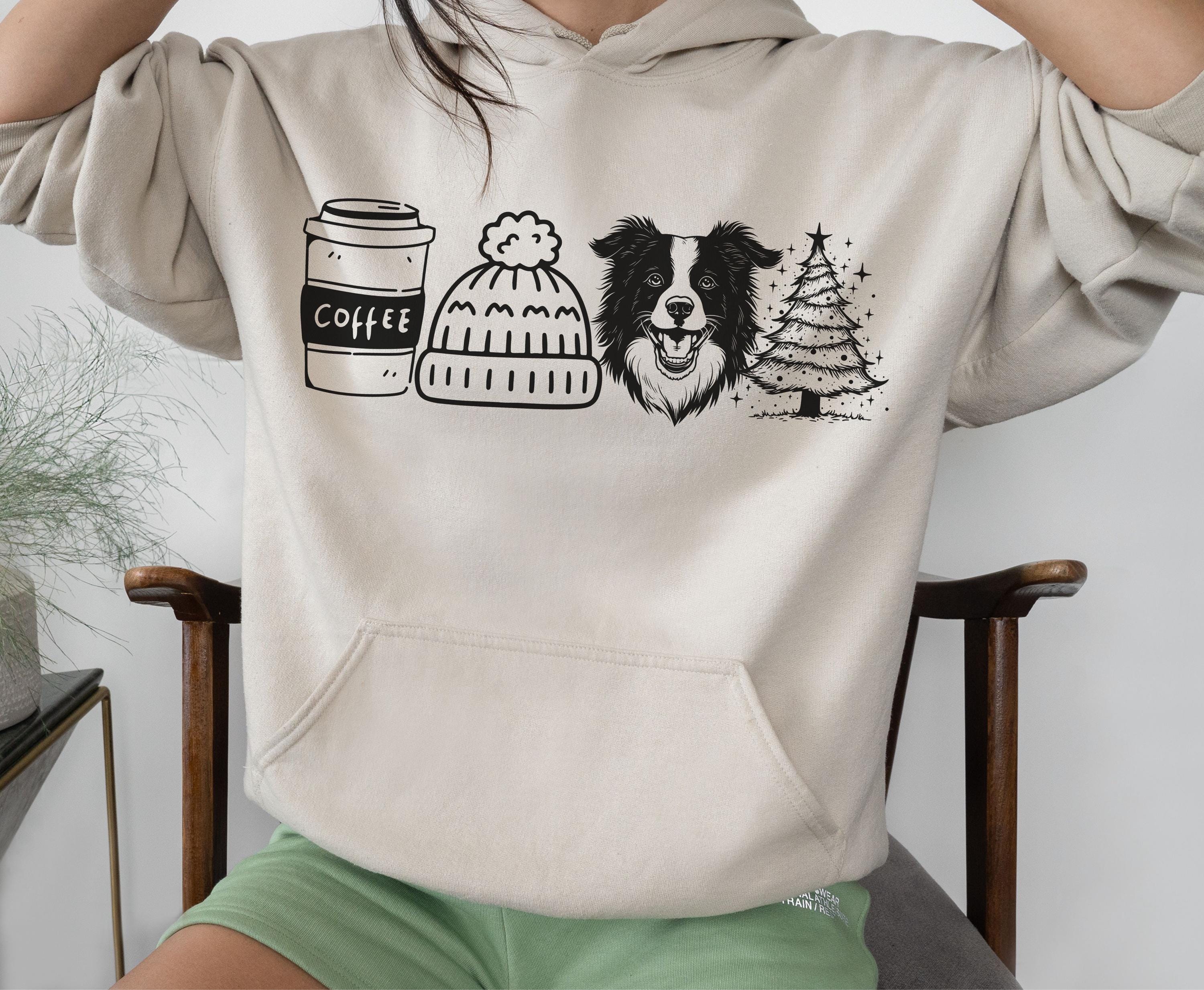 Sweat-shirt Pour Chien Border Collie - Modèle « Peeking », Unisexe, Neuf Sans étiquettes