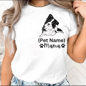 Personalized Border Collie Winter Sweatshirt custom dog Lover Shirt, Border Collie Mom Hoodie Sweater gifts for Dog owner dog lovers tshirt