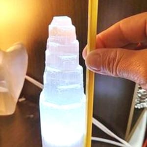 Selenite LED Tower Lamp