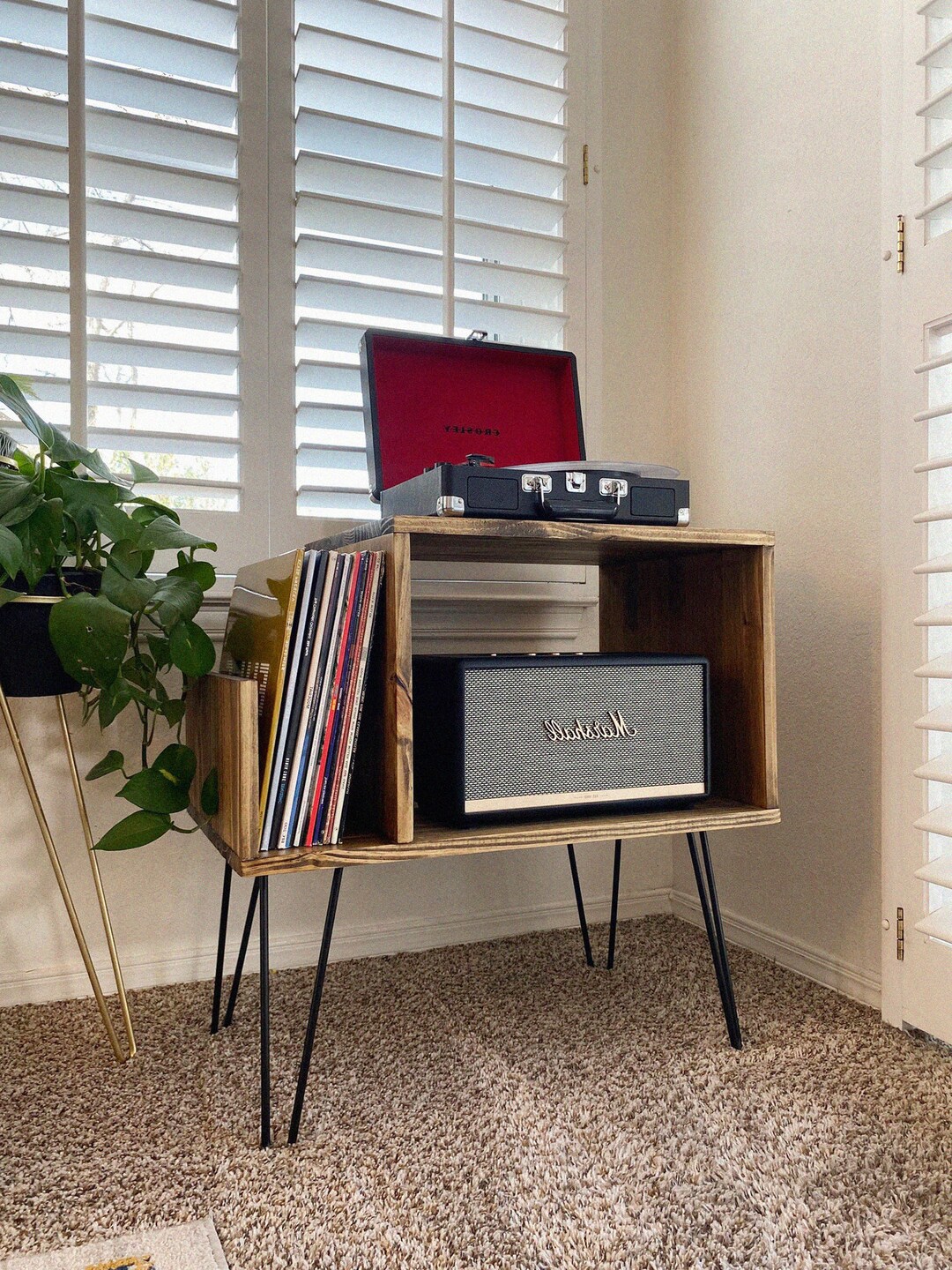 Record Player Table, Record Storage, Vinyl Storage,record