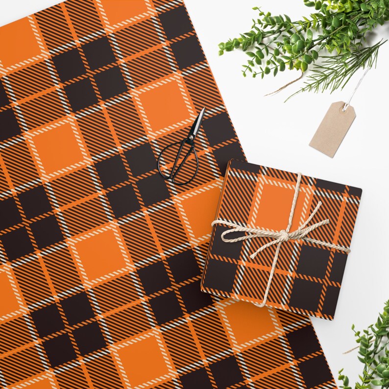 Autumn Gift Wrapping Paper perfect as a Holiday or Birthday Gift Wrapping Paper - Chic Gift Wrap for Thanksgiving and Christmas image 4