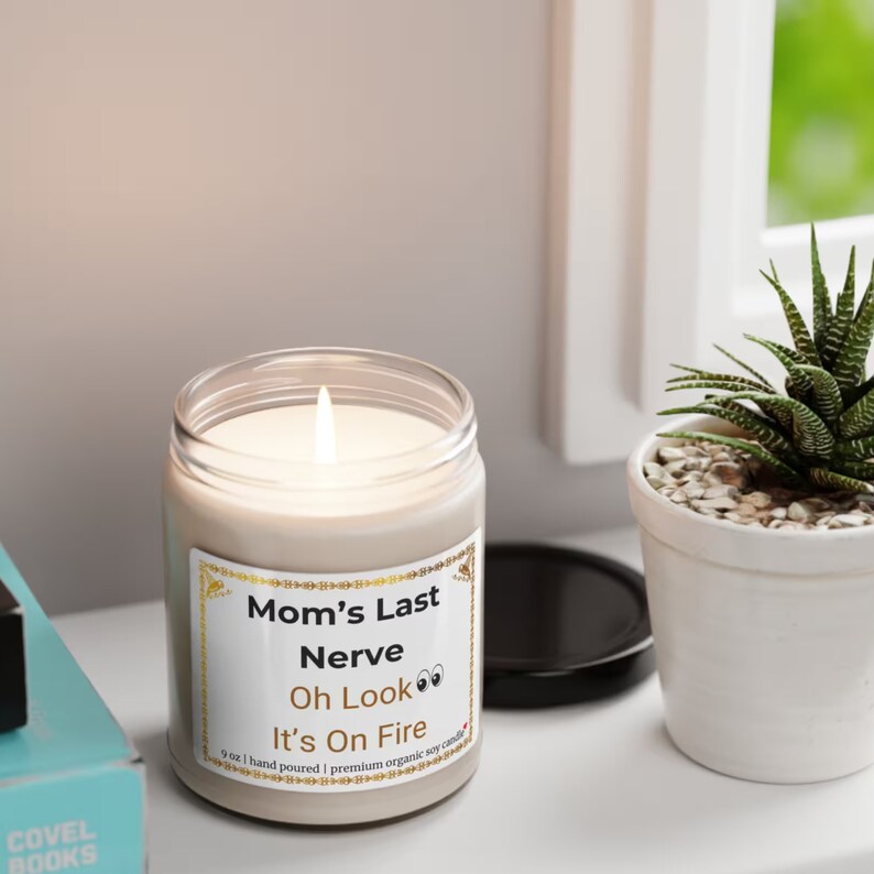 Funny Candle, Mom's Last Nerve Premium Homemade Candles for Mom large 9