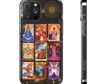 Tarot Card Phone Case - Astrology Phone Case, Tarot Phone Case, Crystal Phone Case - I Phone Case Tarot Deck, Silicone Phone Cases