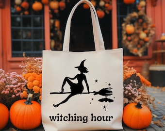 HeksenHalloween | Heks draagtas | Griezelige en chique Trick or Treat-tas voor volwassenen | Halloween snoep tas