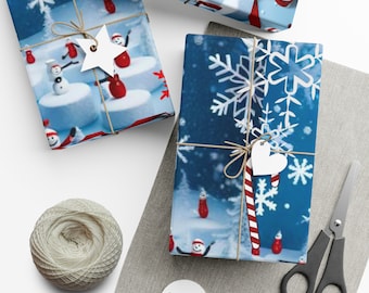 North Pole Gangstas - Papel de regalo navideño festivo - Colección Premium de papel de regalo navideño