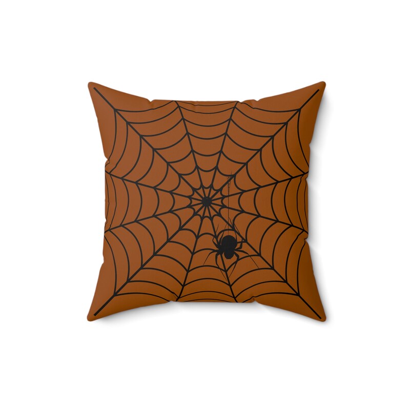 Almohada de gato negro - elegante decoración de otoño - gato negro con almohada de calabaza - encanto acogedor imagen 3