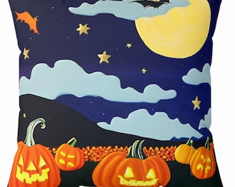 Almohada nostálgica de calabaza para Halloween: almohadas de calabaza, decoración otoñal y regalo de Halloween