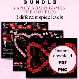 Spicy Couple Games Bundle: Fun, Flirty Date Night (PDF & PNG Download)