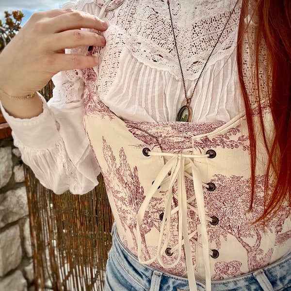 Toile de jouy corset