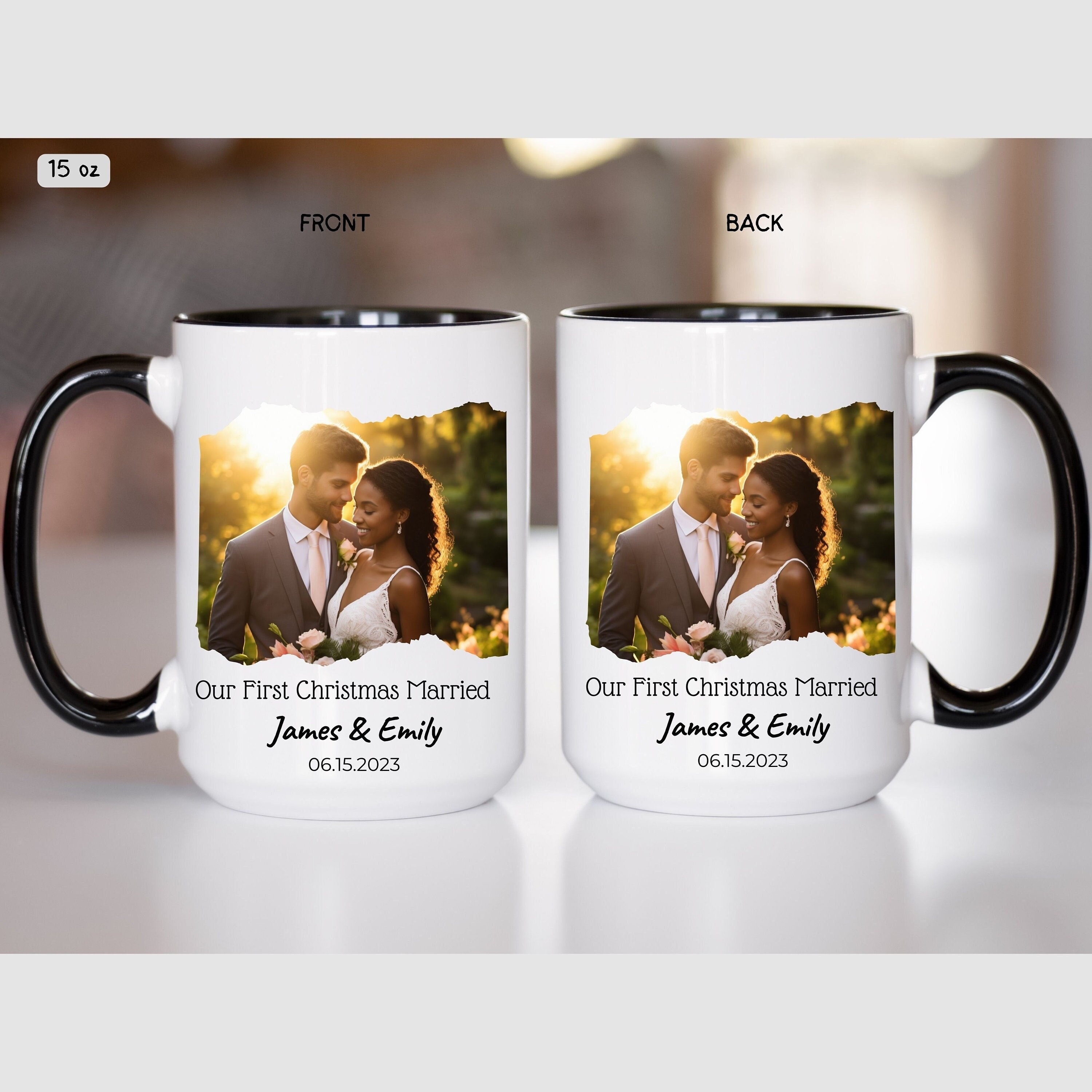 Wedding Gifts, Just Married Gifts for Newlywed Mug, Anniversary Gift for  Couple, Personalized Mr. Mrs. Coffee Mug, Bride Groom Calendar M489 