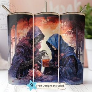 Skeleton Lovers Tumbler 20 oz Skinny Tumbler Sublimation Design Digital Download PNG Instant DIGITAL, Halloween Skeleton Tumbler Wrap