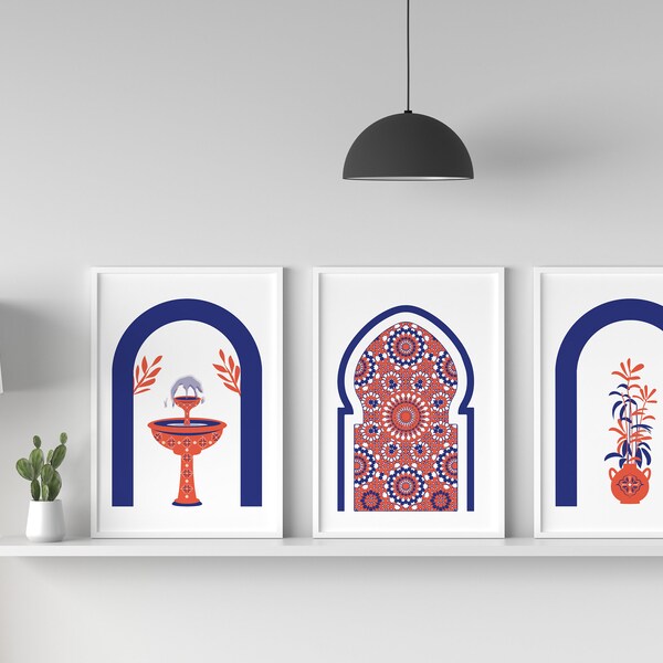 Middle Eastern Antique Wall Art Etsy