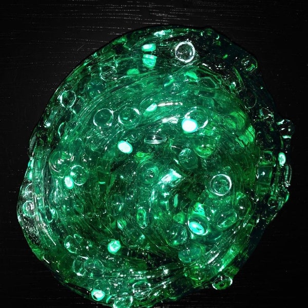 Crunchy Cucumber - A completely clear fishbowl bead slime scented cucumber!