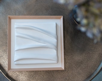 Sculptural Wall Art – Handcrafted Textured Abstract Design, Framed Home Décor