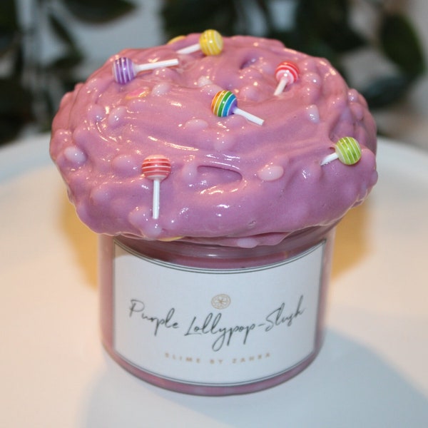 Slime "Purple Lollypop-Slush" 135ml - Slime by Zahra