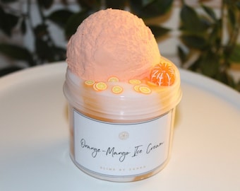 Slime “Orange-Mango Ice Cream” 135 ml - Slime by Zahra