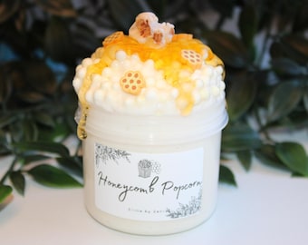 Slime « Popcorn en nid d'abeille » - Slime en mousse