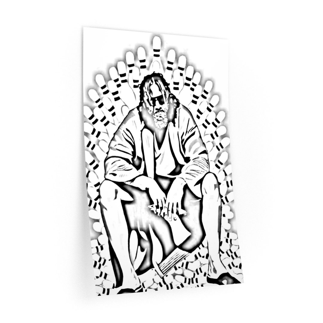 Lebowski Style the Dude Wall Decals Etsy