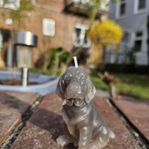 犬好きの方へのギフト | ブラッドハウンドキャンドル | 犬をテーマにした香りのキャンドル | ペットオーナーのための小さな装飾品