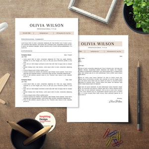 ATS Optimized Resume Template Elegant Design Printable Resume Template Canva Professional Resume Template