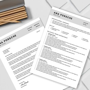 Design Resume CV Templates | Modern Curriculum Resume Professional Resume Designs, Cover Letter