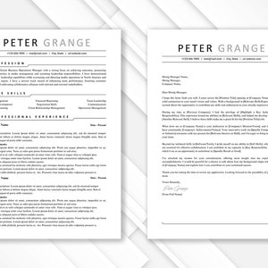 ATS Friendly Resume Template | Resume Template ATS Friendly | One Column Resume Template | Simple Resume | Cover letter