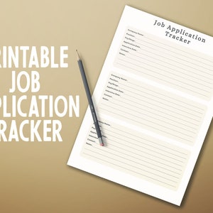 Job Application Tracker, and Interview Tracker , Instant Download, PRINTABLES Pdf