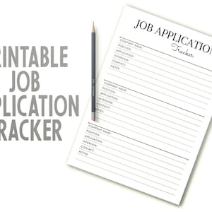 Job Application Tracker, and Interview Tracker , Instant Download, PRINTABLES Pdf