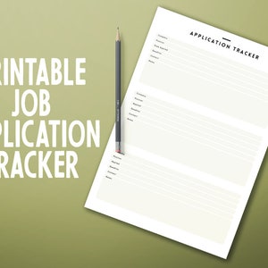 Job Application Tracker, and Interview Tracker , Instant Download, PRINTABLES Pdf