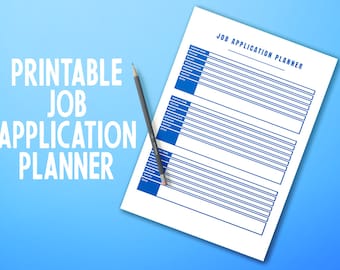 Job Application Tracker Printable PDF Interview Log Job Application List Password Tracker