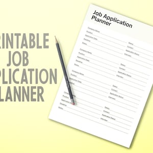 Job Application Planner, and Interview Tracker , Instant Download, PRINTABLES Pdf