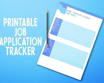 Job Application Tracker, and Interview Tracker , Instant Download, PRINTABLES Pdf