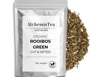 Organic Green Rooibos Tea - Naturally Caffeine-Free, Smooth & Refreshing, Antioxidant-Rich Herbal Tea