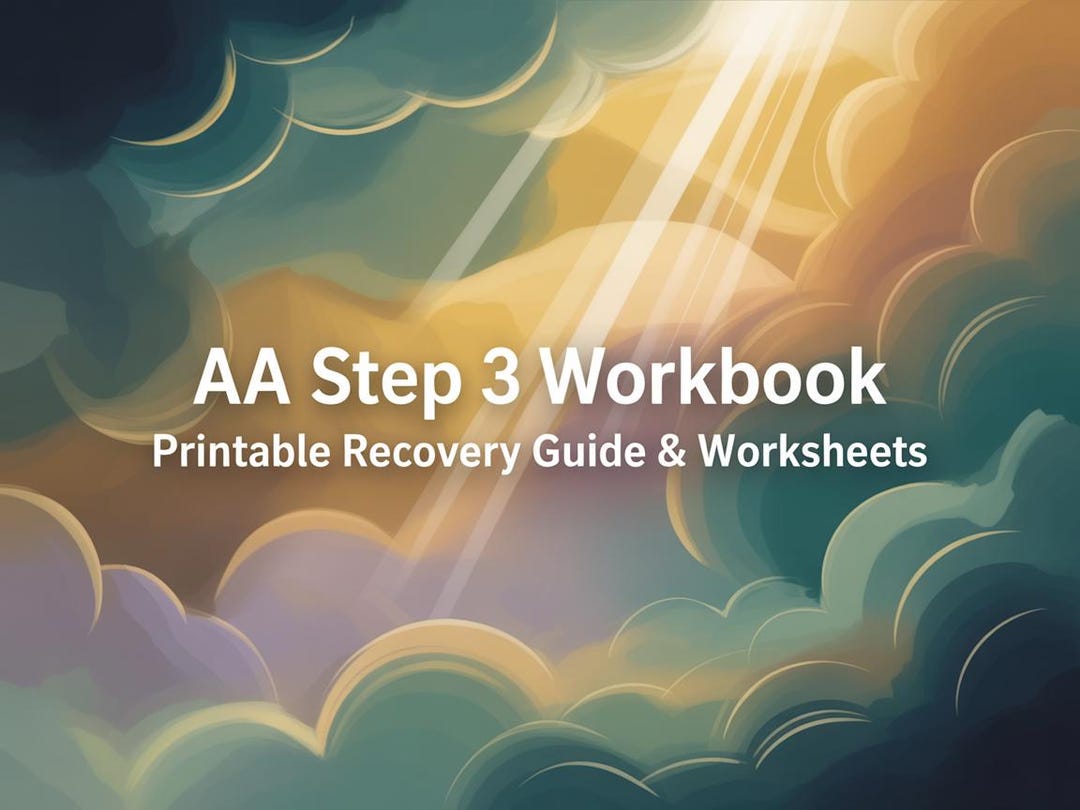 AA Step 3 Workbook - Alcoholics Anonymous Recovery Guide, Printable ...