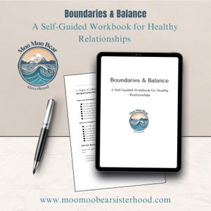 Boundaries Workbook | Healthy Relationships Guide | Self-Growth PDF | Digital Therapy Tool Codependency, Recovery, Emotional Wellness