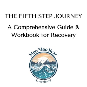 Fifth Step Recovery Workbook | AA Step 5 Guide | Addiction Recovery Journal | 12 Step Program | Sobriety Gift | Printable Recovery Workbook