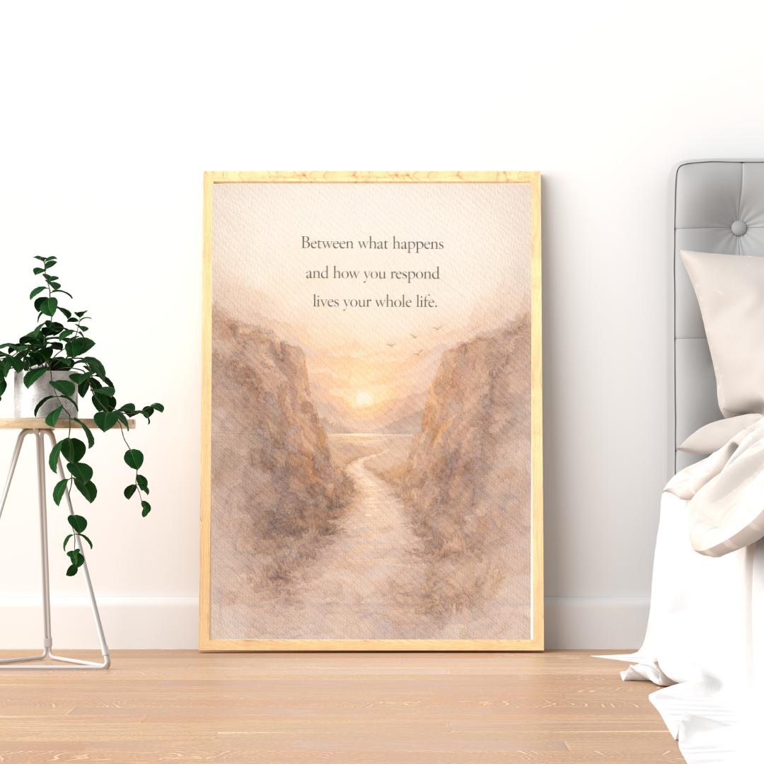 Motivational Wall Art Printable, Mindset Quote Print, Inspirational ...