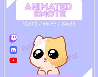 Animated Crying Cat Emote for Streamers (Twitch, Youtube and Discord)
