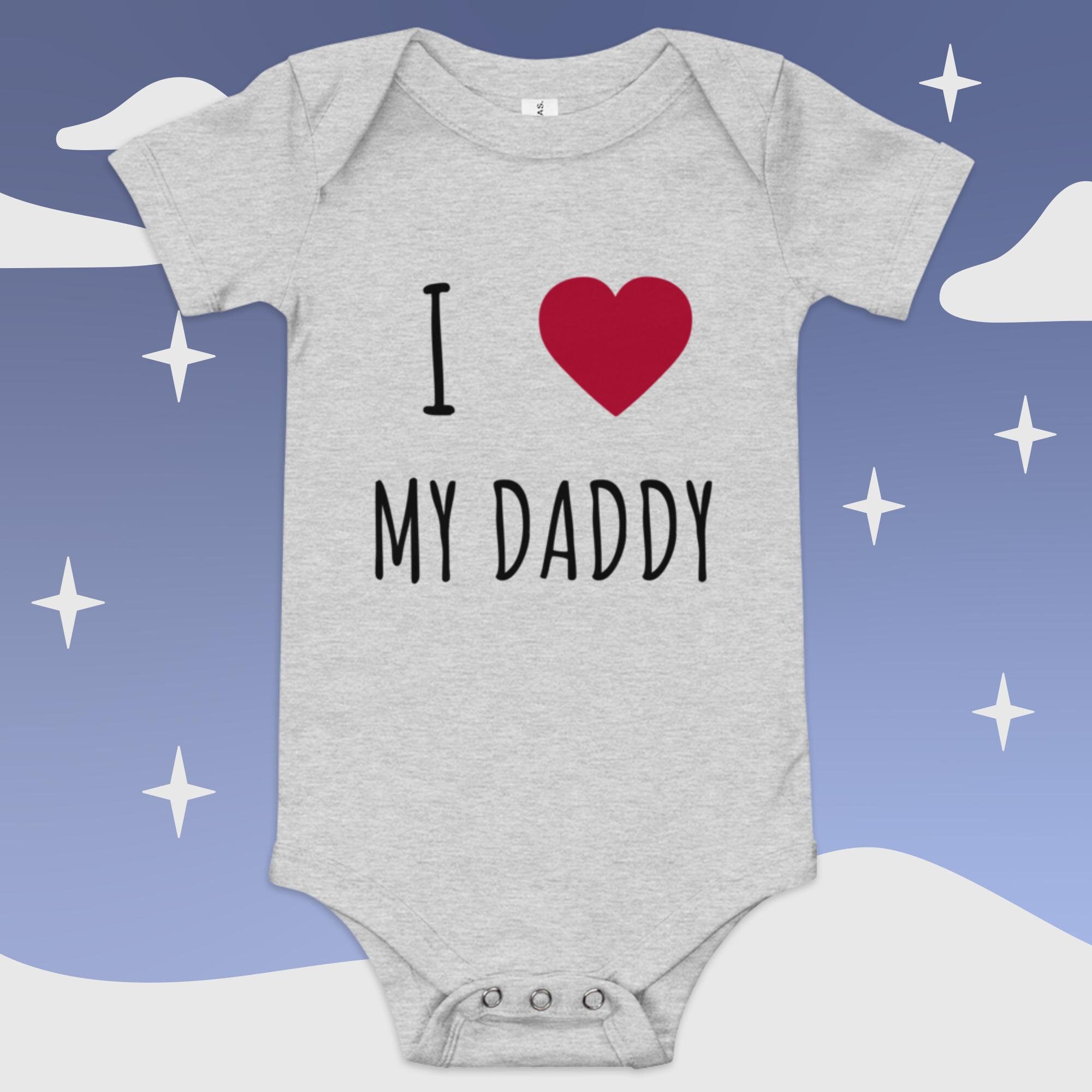 I Love My Daddy Baby Onsie - Etsy
