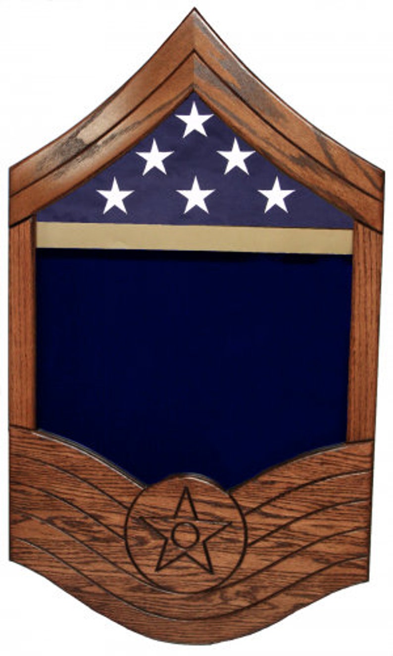 Air Force E8 SMSgt All Stripe Shadow Box Etsy.de