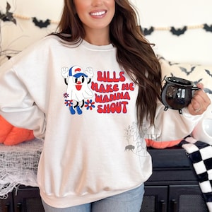 Buffalo Football Ghost Shout Unisex Sweatshirt