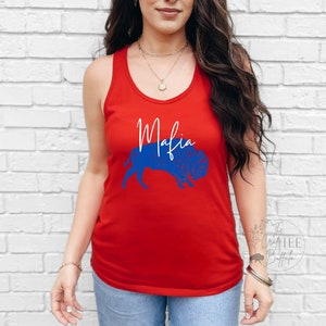 Buffalo Football Mafia Racerback Womens Tank Top