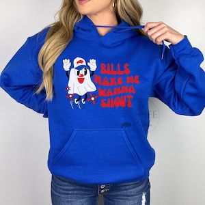 Buffalo Football Ghost Shout Unisex Hoodie Sweatshirt
