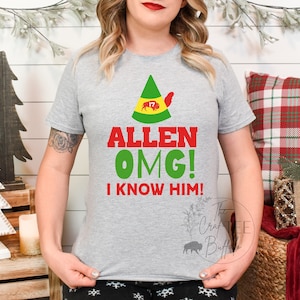 Buffalo Allen Elf OMG I Know Him Crewneck Softstyle T-Shirt Bills Mafia Gift